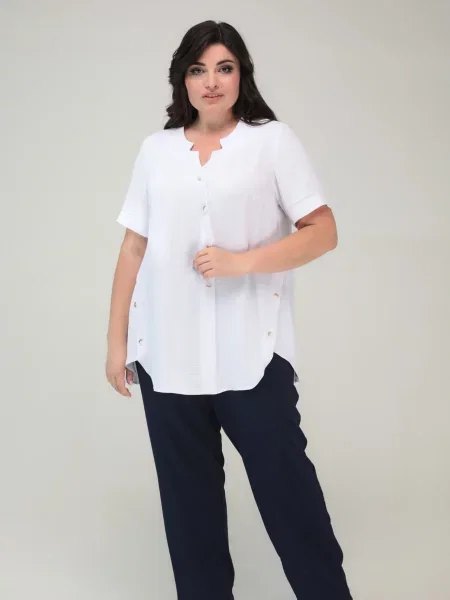 Туніка All Posa віскоза/поліестер білий