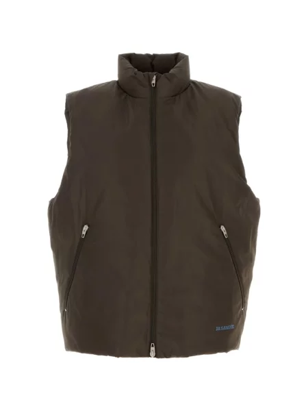Vestă din puf Jil Sander cu imagine verde