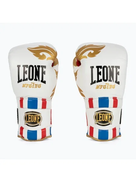 Leone Thai Style боксови ръкавици бели