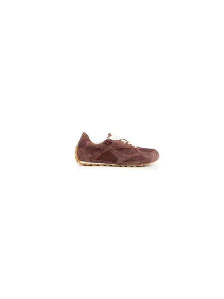 Sneakersy Bottega Veneta skórzane czerwone
