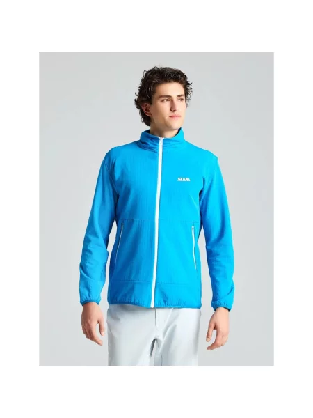 Hanorac din fleece Slam din fleece albastru