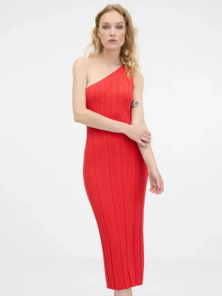 Rochie midi Orsay până la genunchi de costum roșu