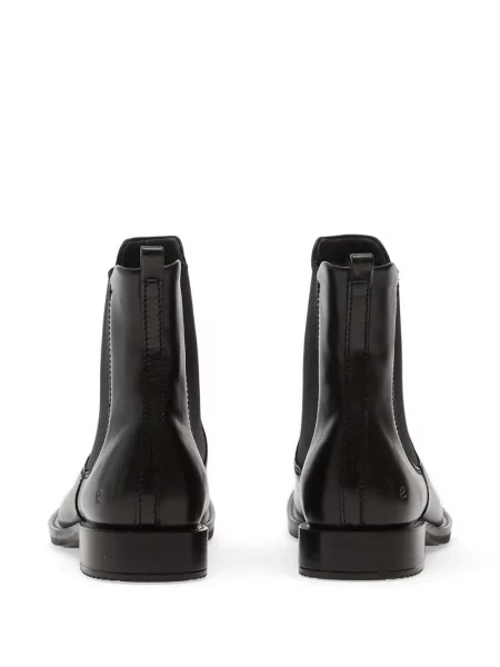 Botine chelsea Ecco din piele negru