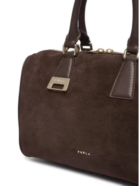 Torbica Furla Olivia M Boston Bag Tamno smeđa
