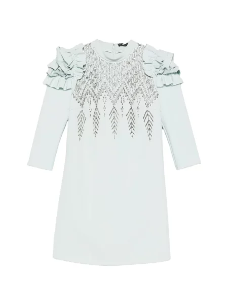 Sukienka mini Elisabetta Franchi z cekinami niebieska