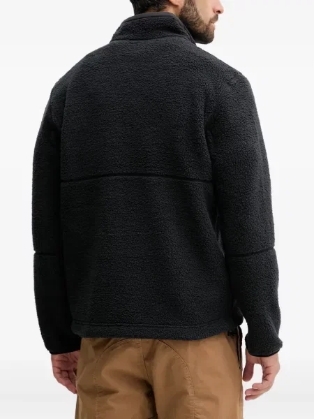 Geacă Jack Wolfskin din fleece negru