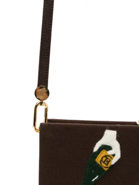 Clutch torbica Olympia Le-tan s vezom smeđa