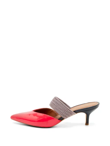Papuci tip mules Malone Souliers din piele de lac roșu