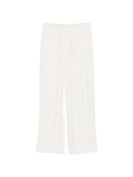 Pantaloni Alysi plisate alb
