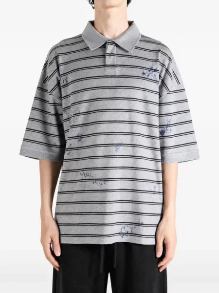 Polo Vetements με σχέδιο γκρι