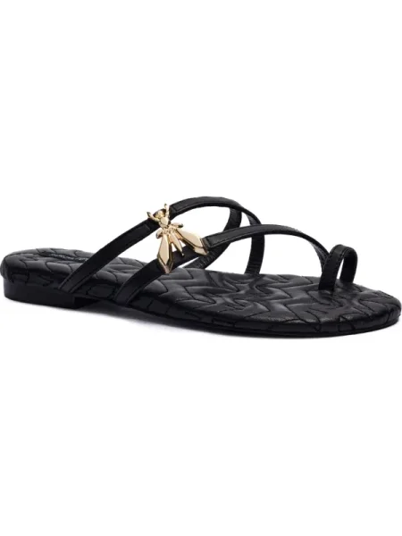 Patrizia Pepe De piele șlapi negru
