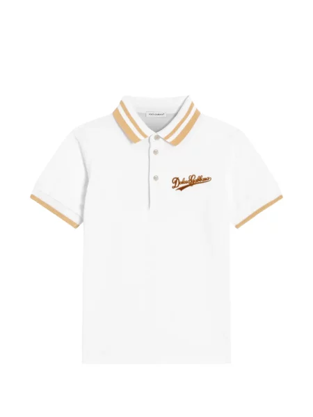 Koszulka polo dziecięca Dolce And Gabbana biała