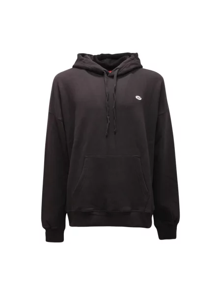 Bluza z kapturem Diesel z kapturem czarna