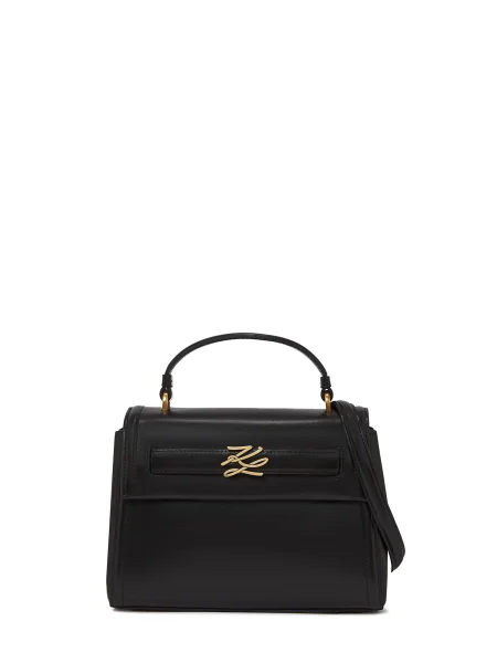Geanta crossbody Karl Lagerfeld cu autograf negru