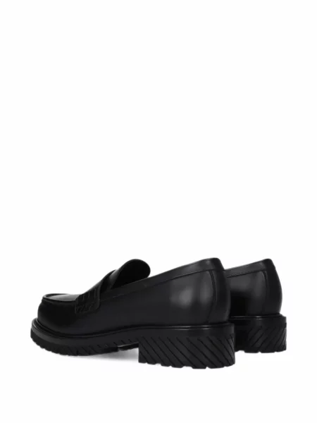 Pantofi loafer Off-white cu autograf alb