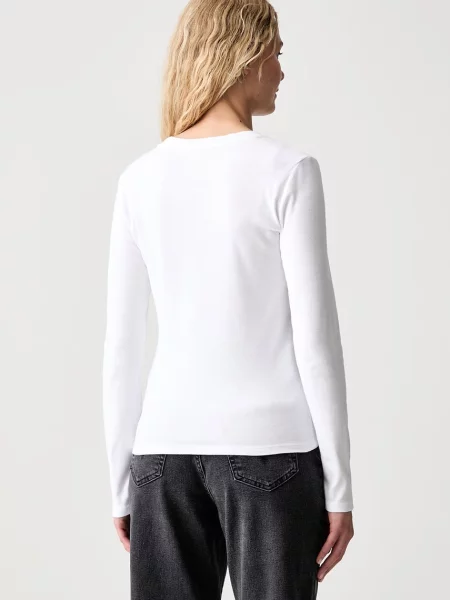 Levi's блуза с дълги ръкави дамска от ESSENTIAL LS 2 броя бяло