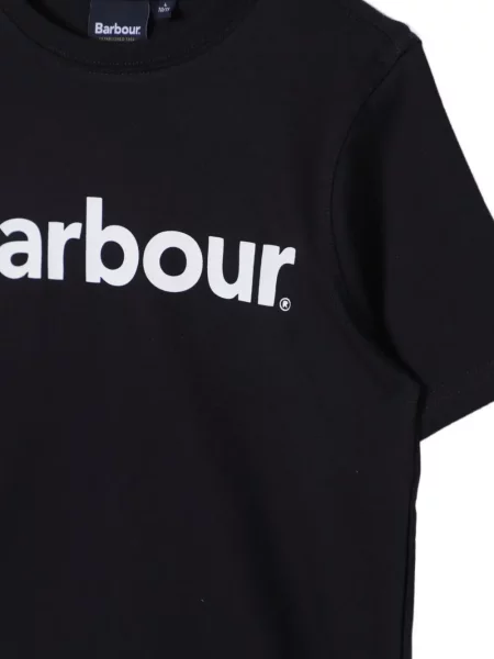 Gyerek póló Barbour fekete