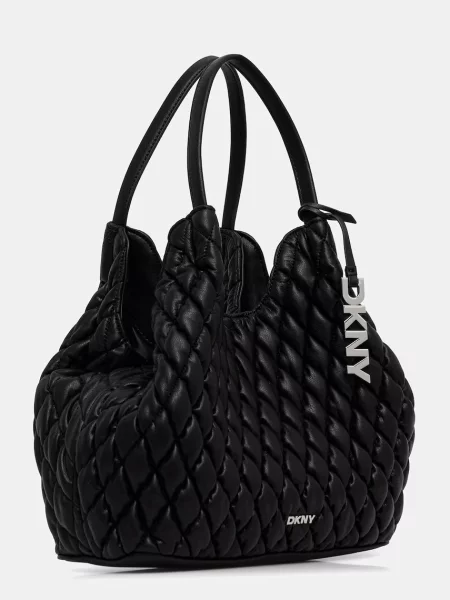 Geantă shopper Dkny din piele negru