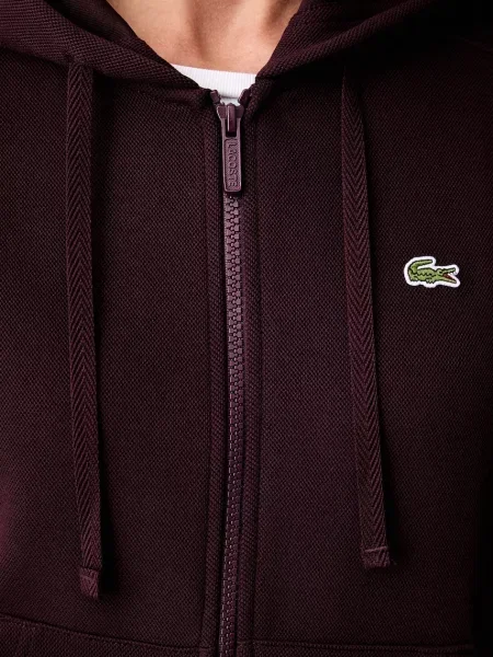 Lacoste melegítőfelső kapucnival női pamuttal