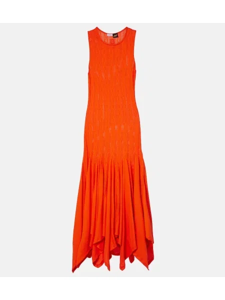 Rochie maxi Loewe din jerseu portocaliu