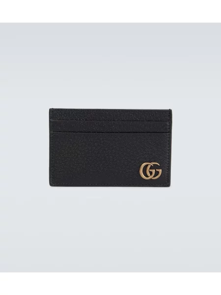 Usnjena denarnica Gucci črna