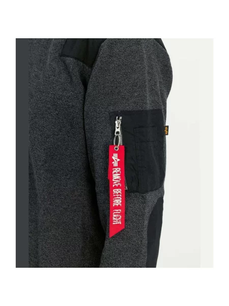 Sveter Alpha Industries čierna