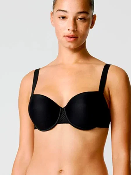 Бюстгальтер с плотной чашкой чорний