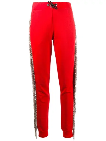 Pantaloni de trening Philipp Plein de cristal roșu