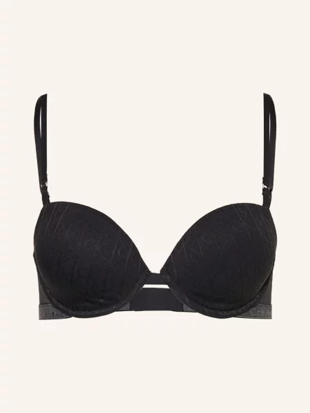Calvin Klein Podprsenka S Košíčky Icon Lace Metallic černá