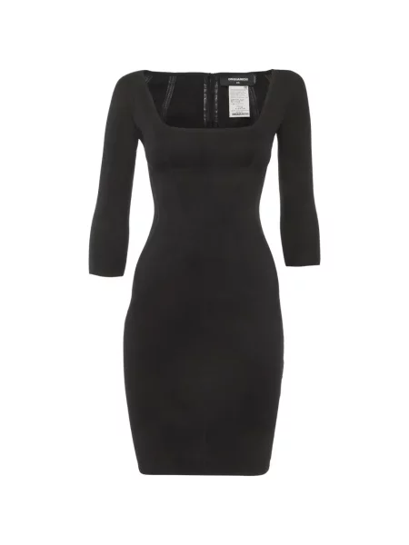 Rochie mini Dsquared2 tricotate negru