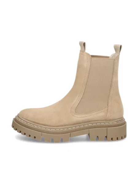Velurové chelsea boots Tamaris béžové