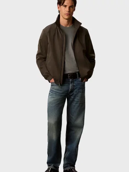 Класична футболка Calvin Klein Jeans з джерсі оливкова