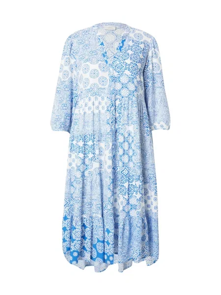 ONLY Carmakoma Rochie tip bluză CARMilana albastru alb