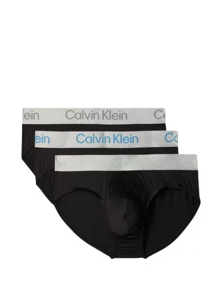 Chiloți multipac Calvin Klein Underwear cu autograf negru