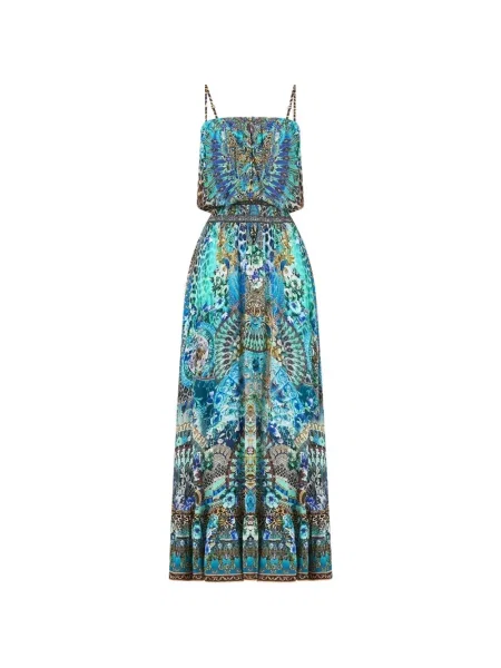 Lung rochie Camilla albastru