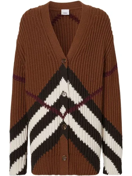 Cardigan Burberry maro