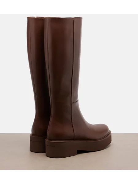 Cizme Gianvito Rossi din piele maro