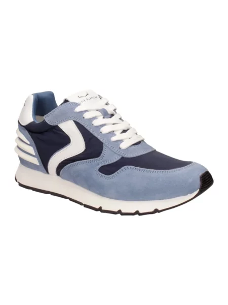 Sneakersy Voile Blanche skórzane niebieskie