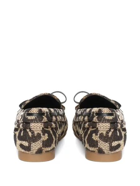 Pantofi loafer V°73 cu imagine cu model leopard