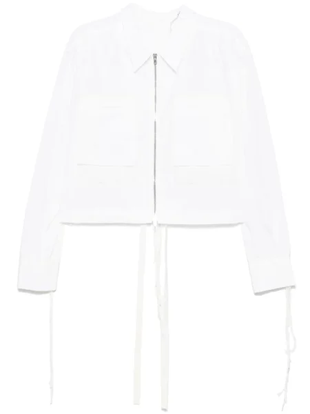 Bluzka Midorikawa z frędzli biała