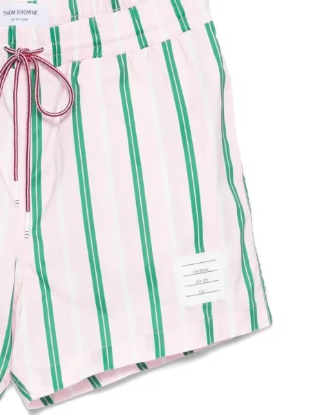Slip de baie Thom Browne cu dungi roz