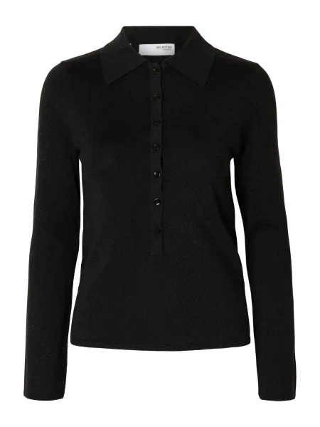 SELECTED Pulover SLFLURA amestecat negru
