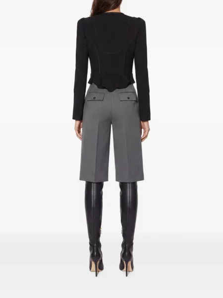 Geacă Elisabetta Franchi din satin negru