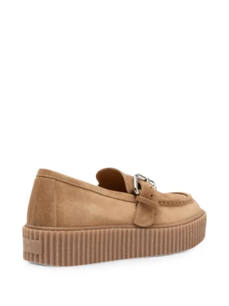 Pantofi loafer Weekend Max Mara din piele maro