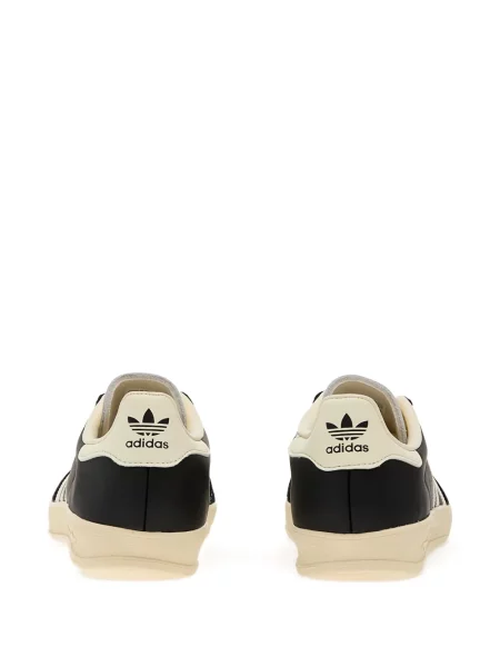 Sneakerși Adidas Gazelle din piele cu bretele albastru