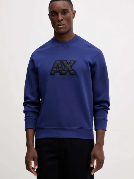 Суитчър Armani Exchange с апликация тъмносиньо