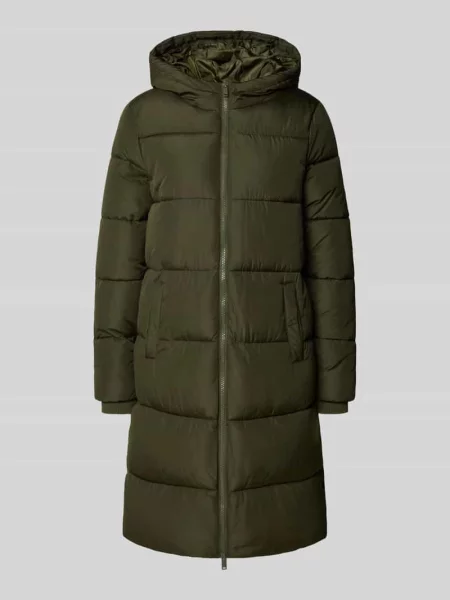 Płaszcz pikowany o kroju regular fit z dodatkowymi mankietami model ‘BEE’ Pieces