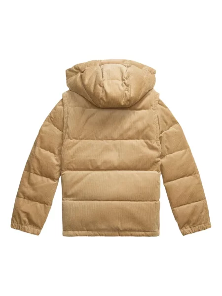 Kurtka puchowa dziecięca Polo Ralph Lauren brązowa