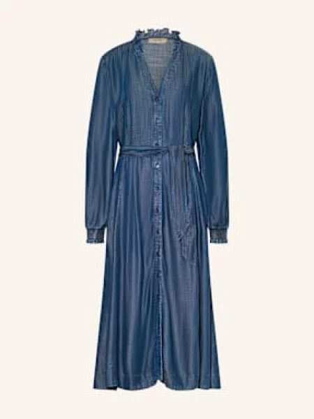 Mos Mosh Sukienka Mmbey W Stylu Jeansowym blau niebieska