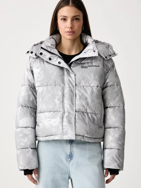 Karl Lagerfeld Jeans jachetă pentru femei gri